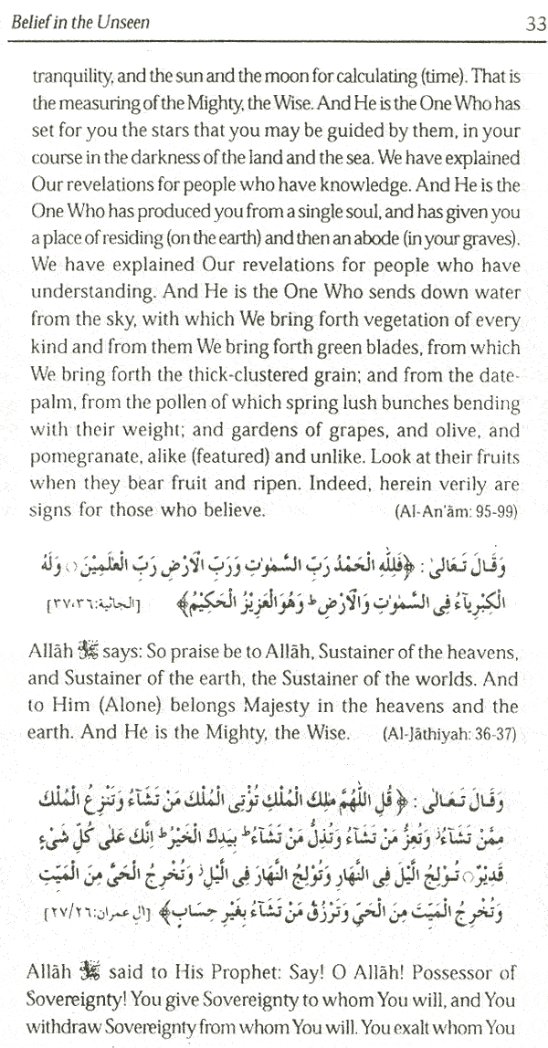 belief in the unseen